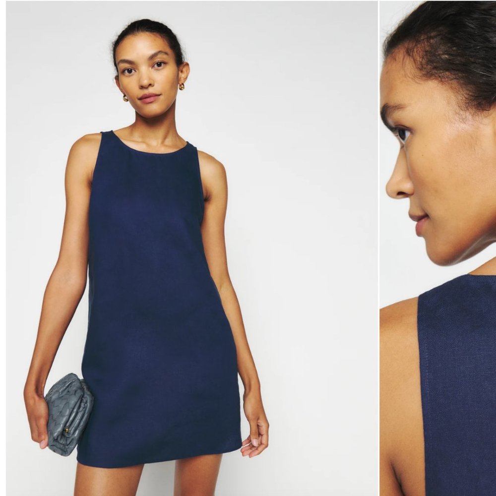 Jessi Linen Dress Reformation Size 4
